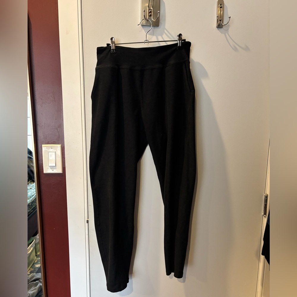 Beyond Yoga Spacedye Jogger Legging Pants, Black, Size Medium